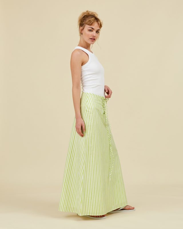 Beatrice Skirt Poplin Stripes