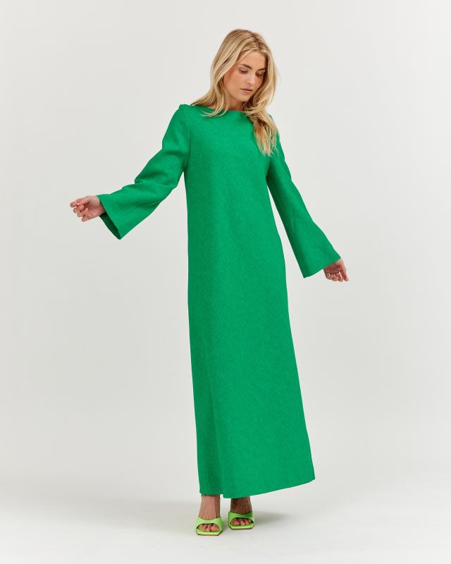 Sea Me Happy Pippa Dress Lush parrot green