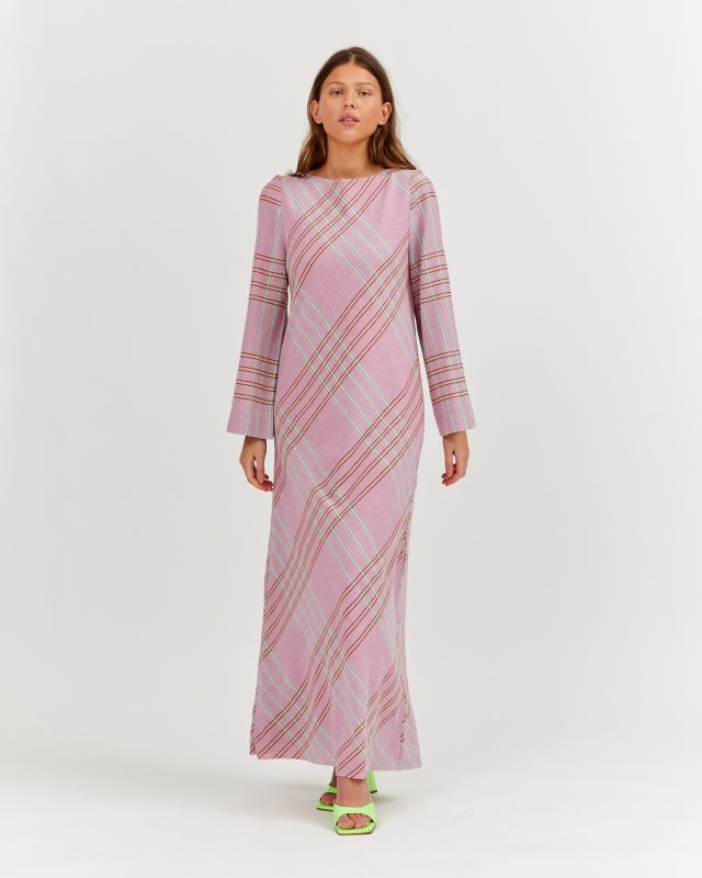 Pippa Dress Soft Wool Checked