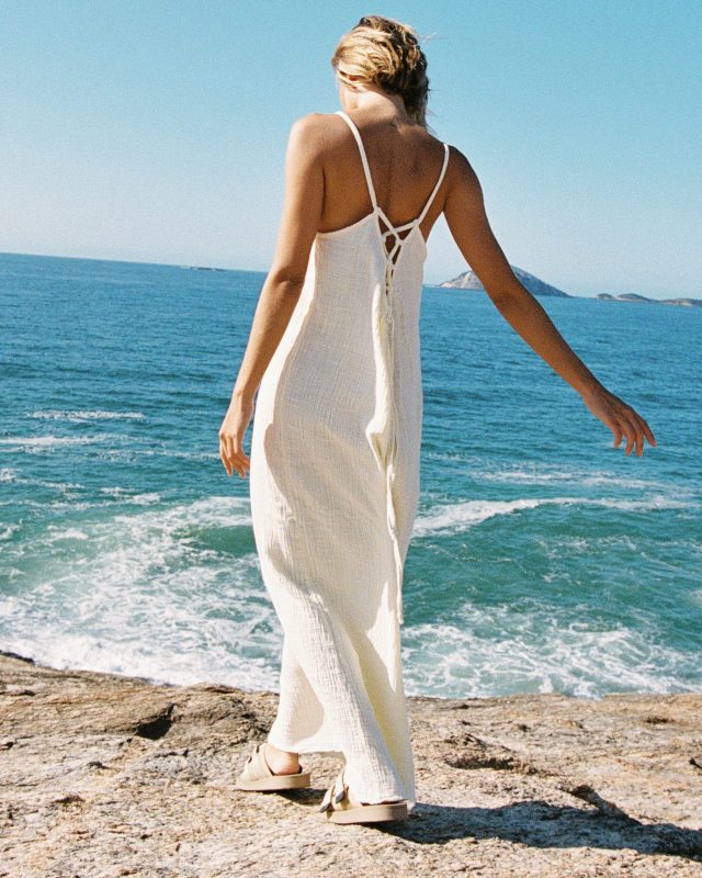 Noma Dress Bamboo - white, size 1