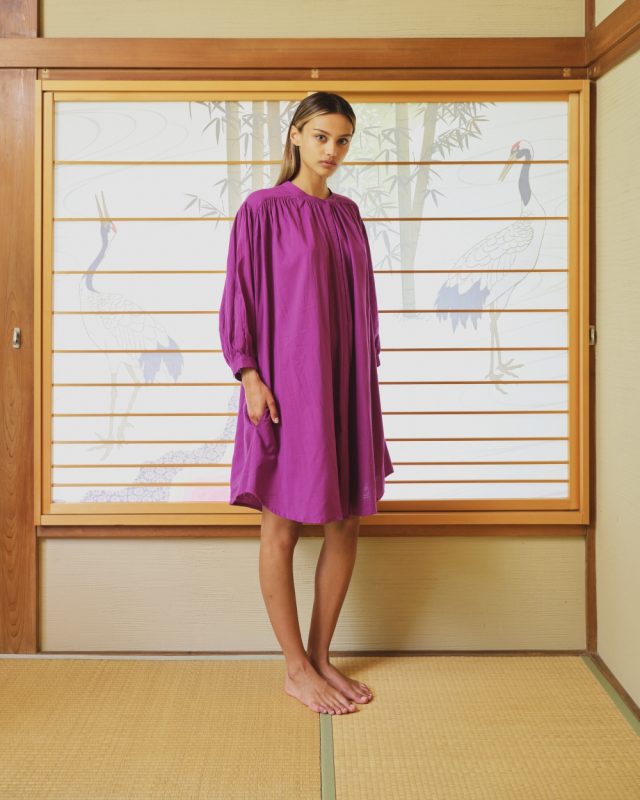 Balloon Dress short Double Layered