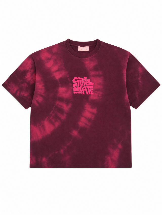 Tie Dye T-Shirt Girls Skate Jamaica